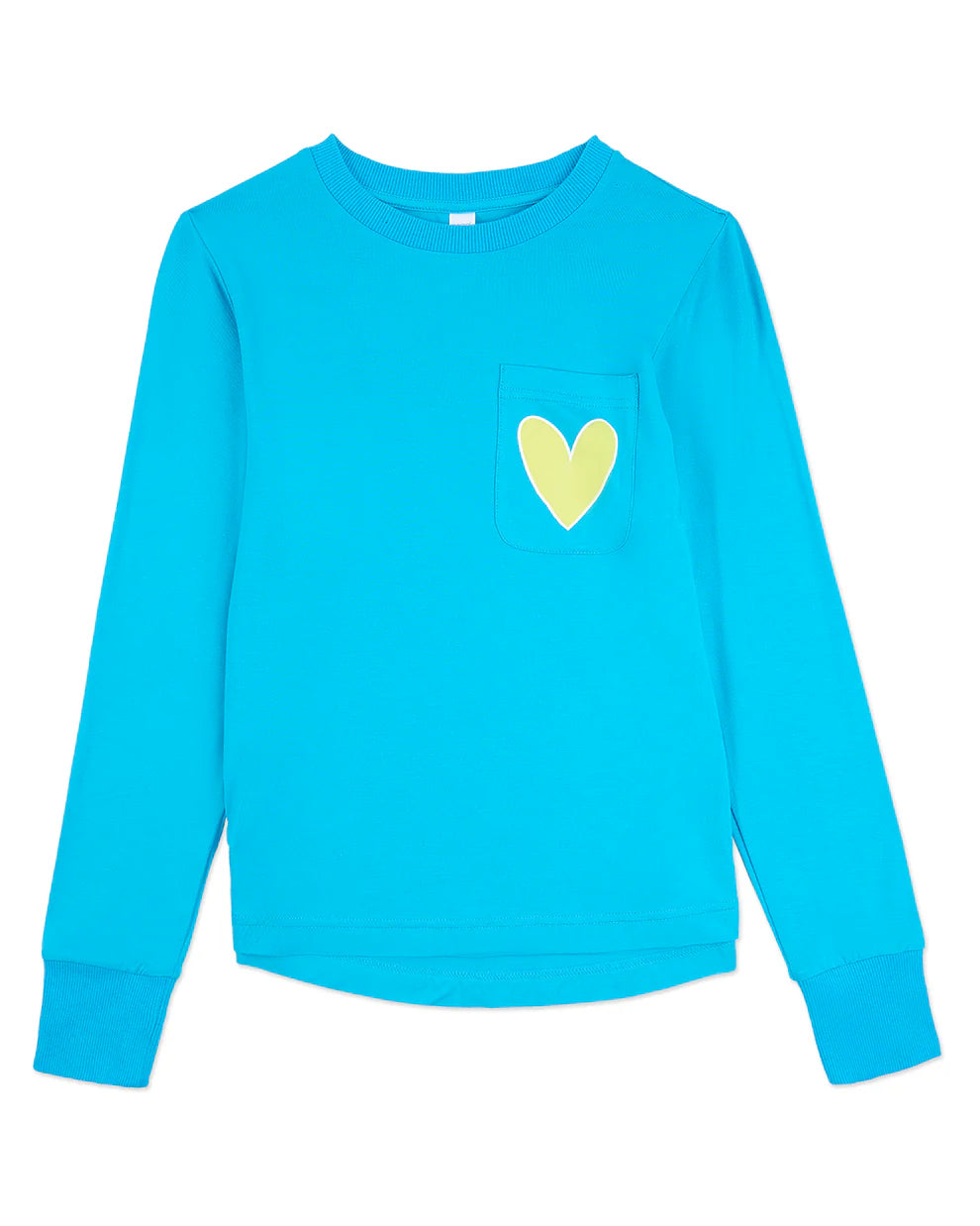 Pre Order! Memoi Heart Trimmed Pocket Long Sleeve T-Shirt