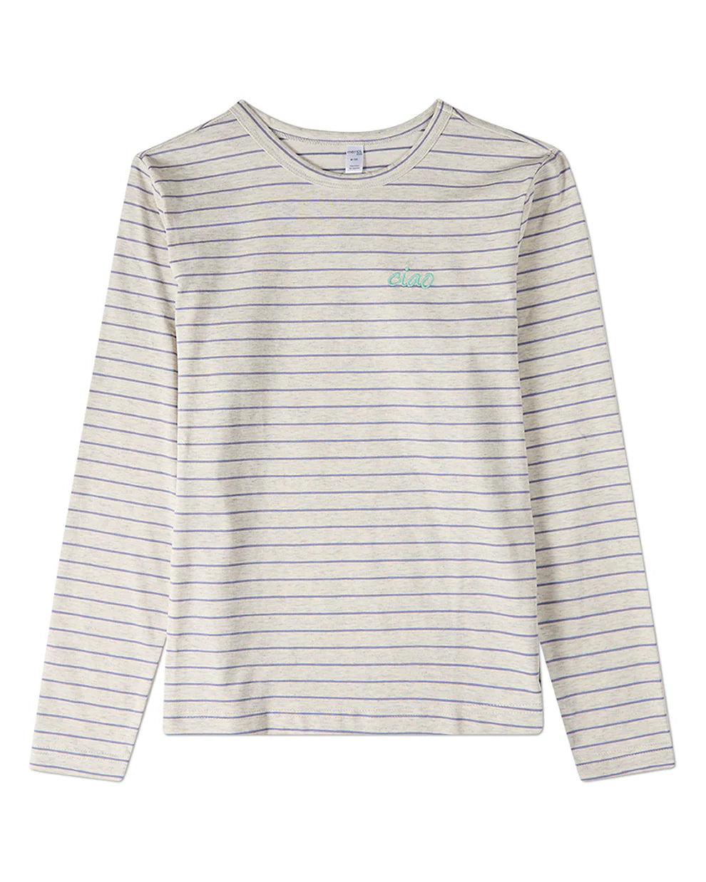 Pre Order! Memoi Ciao Striped Long Sleeve T-Shirt