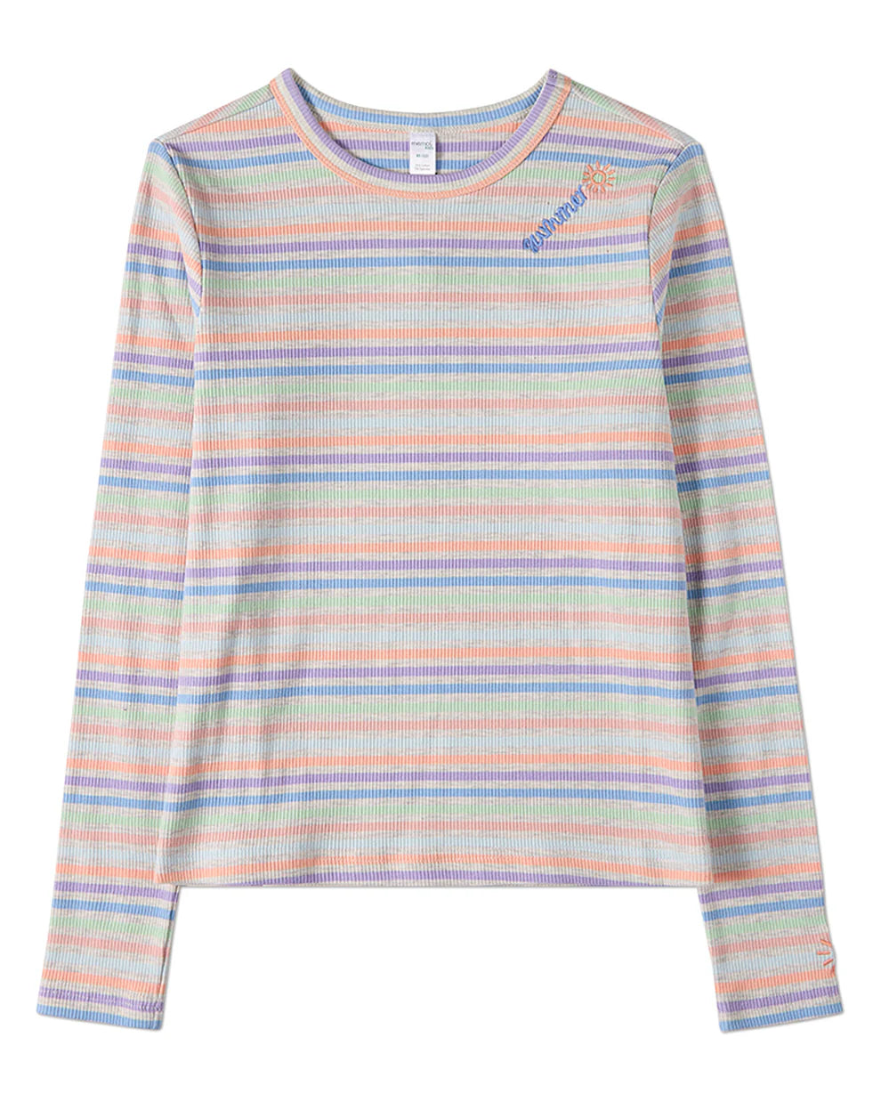 Pre Order! Memoi Summer Sun Striped Long Sleeve T-Shirt