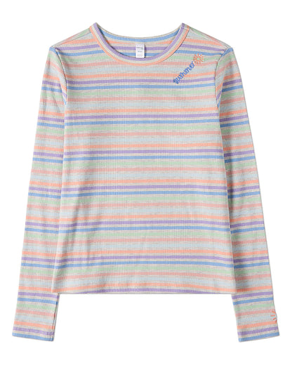 Pre Order! Memoi Summer Sun Striped Long Sleeve T-Shirt