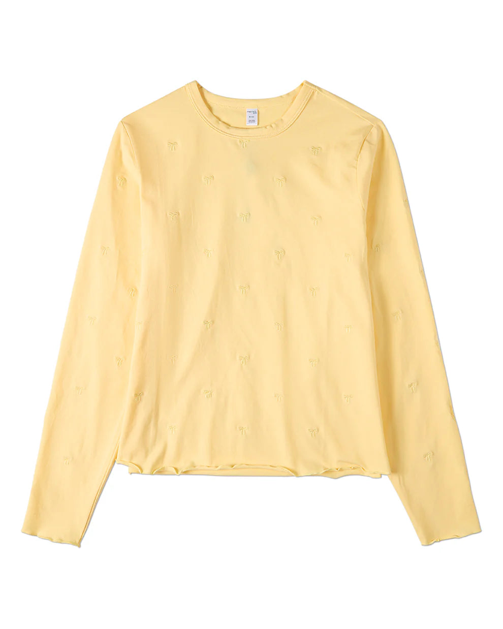 Pre Order! Girls Embroidered All-Over Bows Long-Sleeve T-Shirt