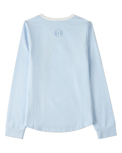 Pre Order! Memoi Distressed Heart Long Sleeve T-Shirt