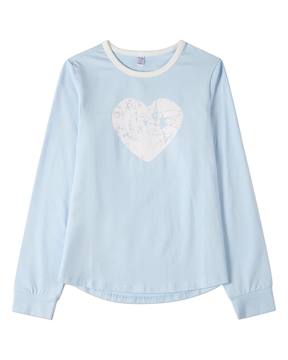 Pre Order! Memoi Distressed Heart Long Sleeve T-Shirt