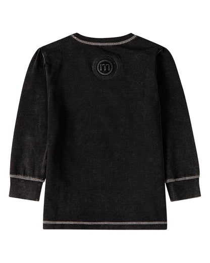 Pre Order! Heathered Long Sleeve T-Shirt Topstitch Trim