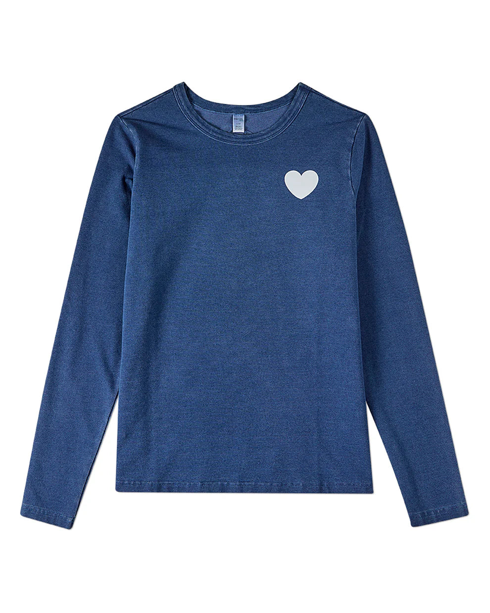 Pre Order! Memoi Denim Graphic Denim Long Sleeve T-Shirt
