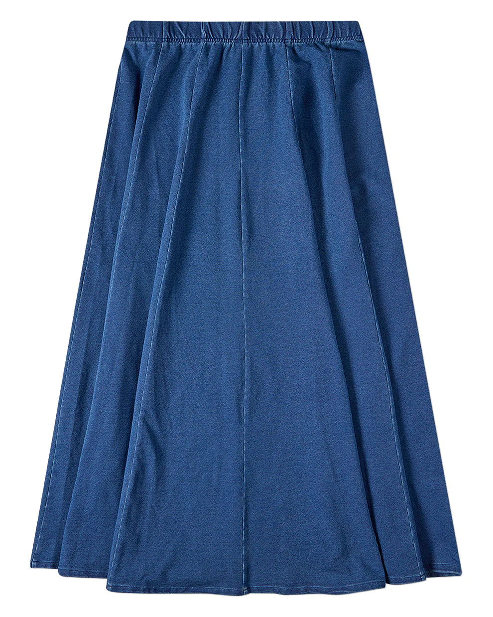 Pre Order! Denim Pull-On Flared Long Skirt