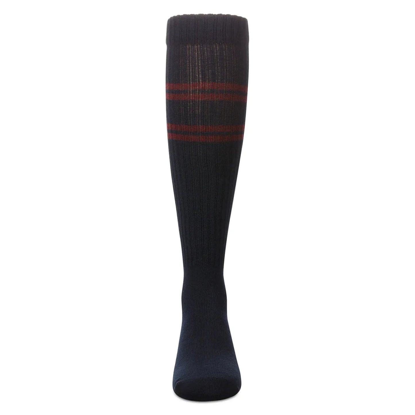 Memoi Ribbed Athletic Stripe Knee High