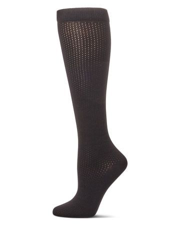MeMoi Girls' Pointelle Dot Knee High Socks