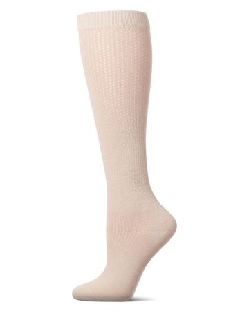 MeMoi Girls' Pointelle Dot Knee High Socks