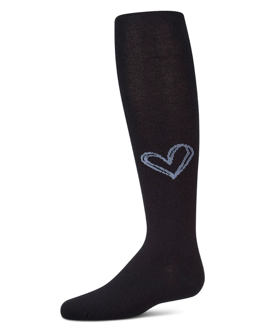 Memoi Heart Pop Cotton Tights - MKF-4139