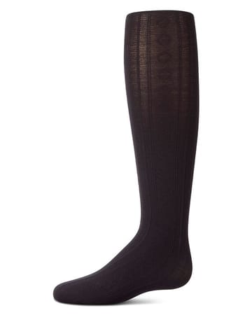 Diamond Stripe Lightweight Cotton Tights-MKF 4153