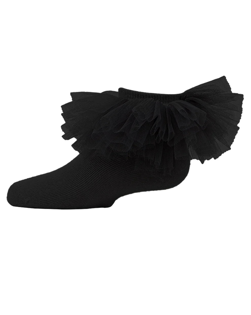 Memoi Girls' Oversized Tutu Ballerina Anklet Socks