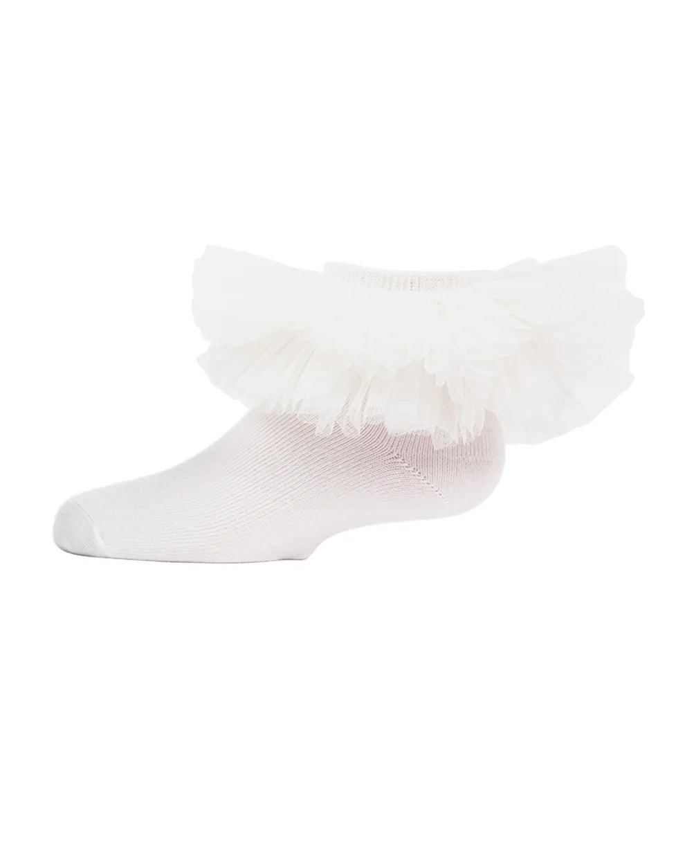 Memoi Girls' Oversized Tutu Ballerina Anklet Socks