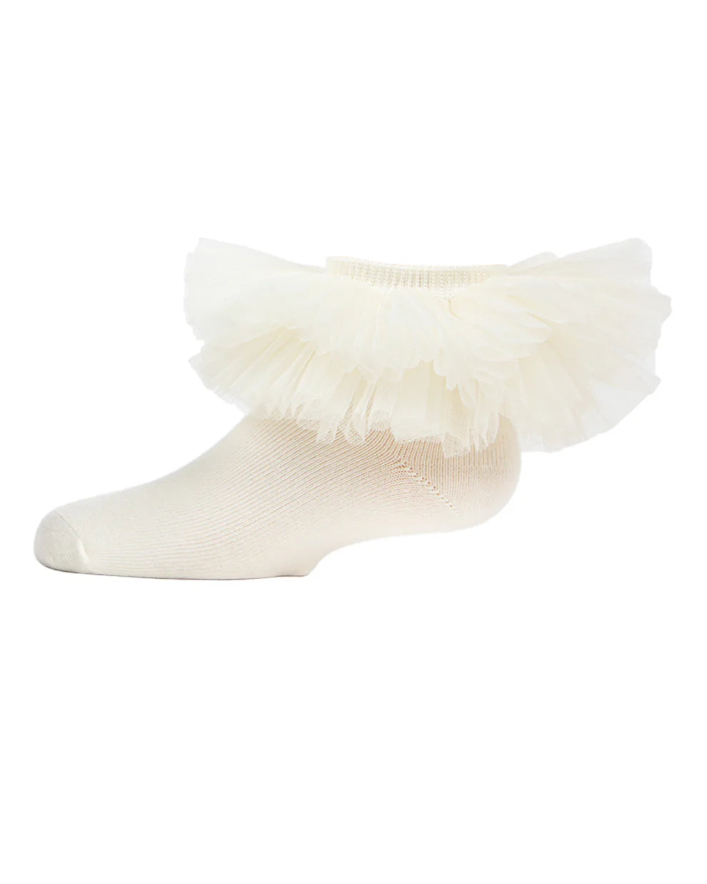 Memoi Girls' Oversized Tutu Ballerina Anklet Socks