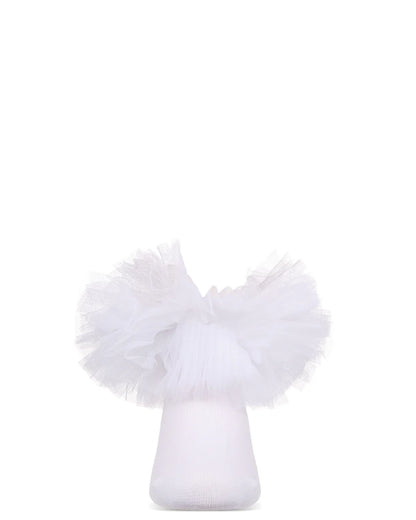 Memoi Girls' Oversized Tutu Ballerina Anklet Socks