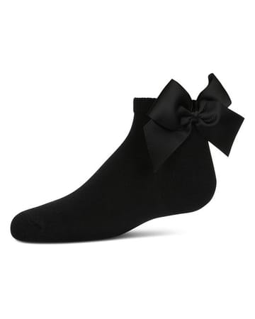 MeMoi Girls' Bow Back Anklet Socks