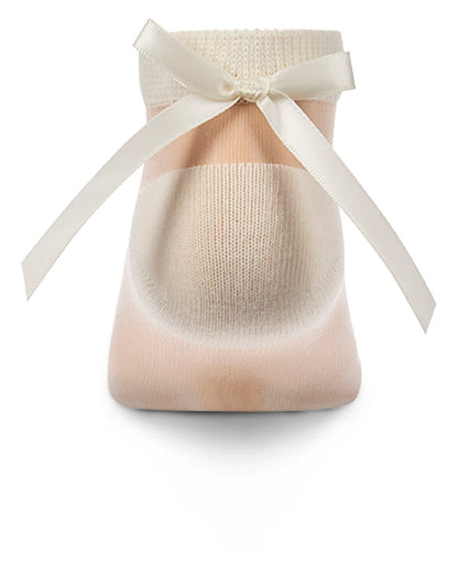 Memoi Sheer Satin Bow Anklet - MKF-6109