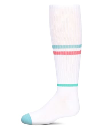 MeMoi Girls' Multi Colored Stripe Knee High Socks