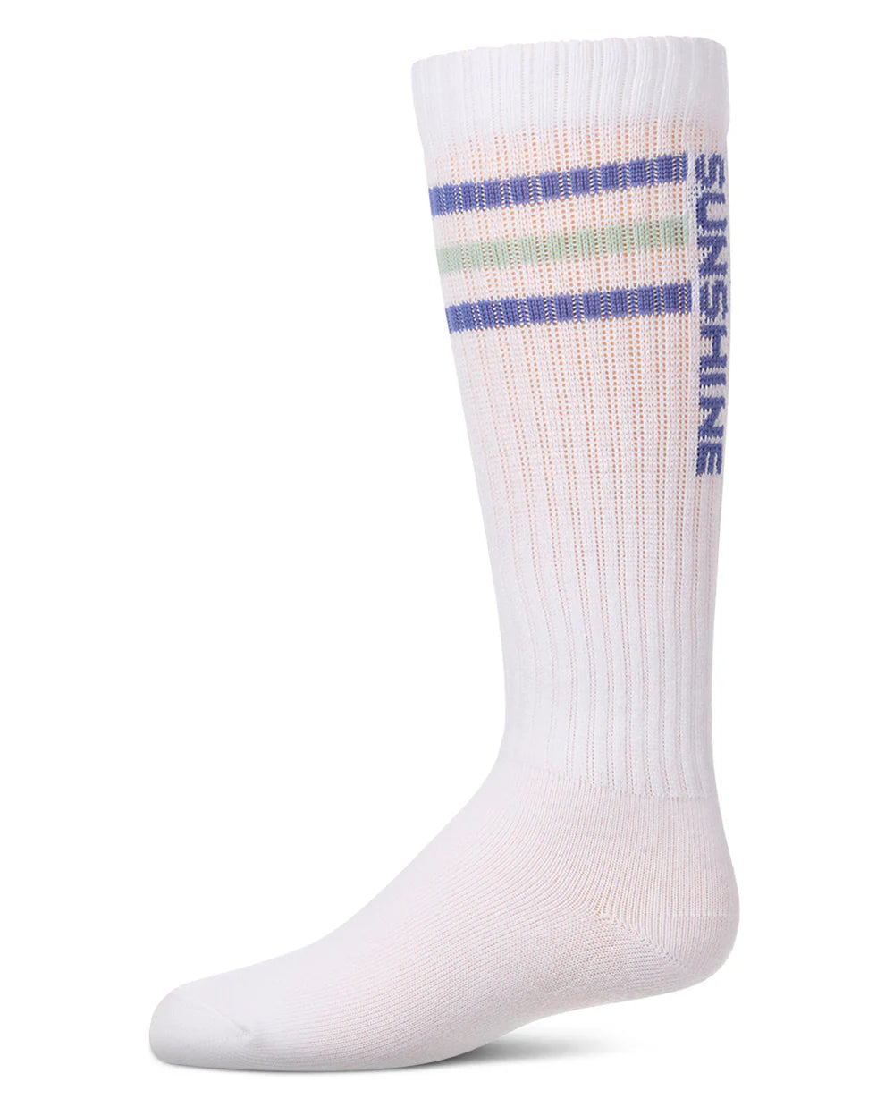 Memoi Triple Stripe Sunshine Knee High - MKF-7224