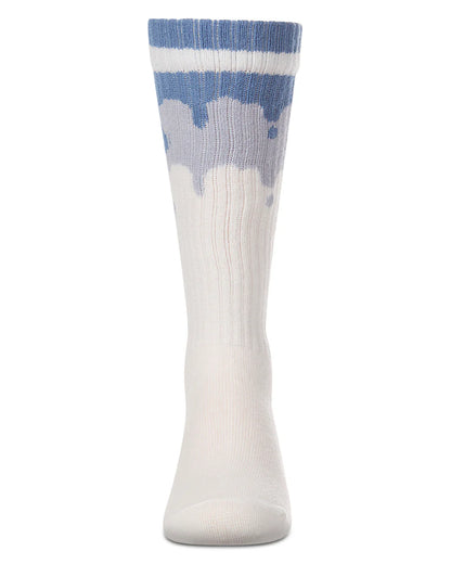 Girls "Paint Drip" Ribbed Knee High Sock MKF-7226