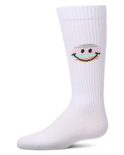 Memoi Colorful Smiley Face Knee High - MKF-7237