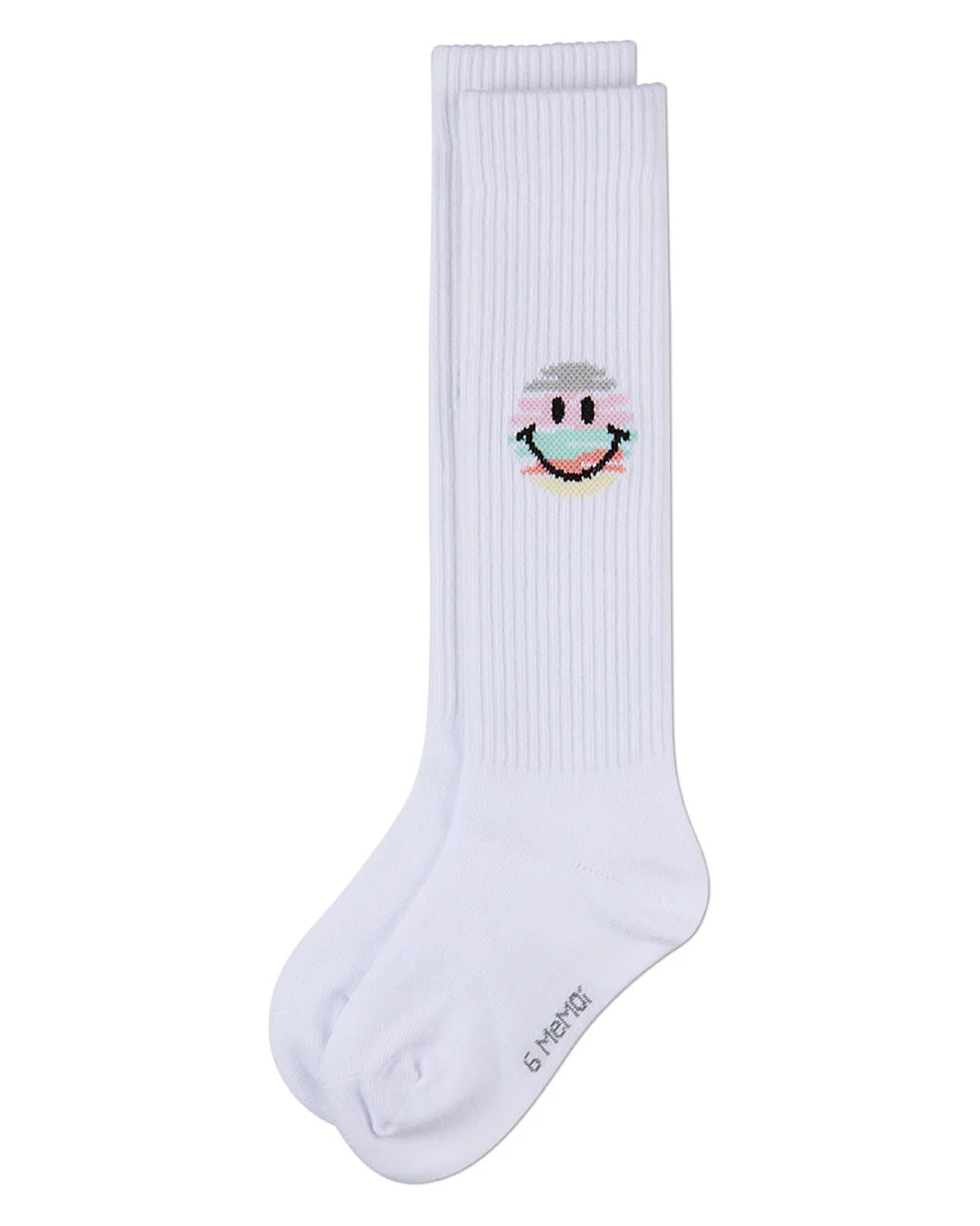 Memoi Colorful Smiley Face Knee High - MKF-7237