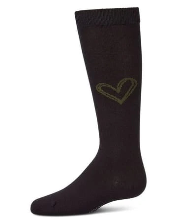 Memoi Heart Pop Knee High - MKF-7269