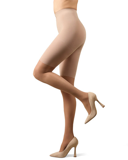 MeMoi Half & Half Support Leg Tights