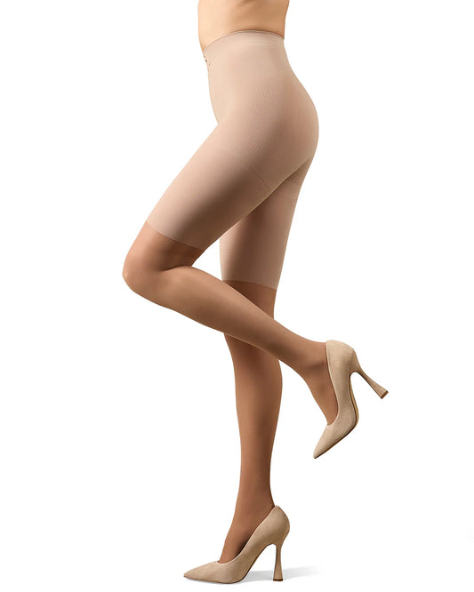 MeMoi Half & Half Support Leg Tights