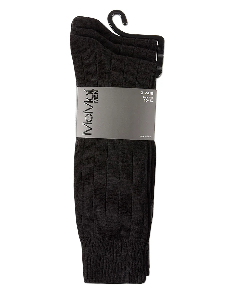 MeMoi Men's Classic Crew Socks 3-Pack mm-451