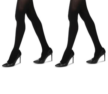MeMoi Women's 2 Pair Pack 60 Denier Microfiber Opaque Non-Control Top Tights mo-645