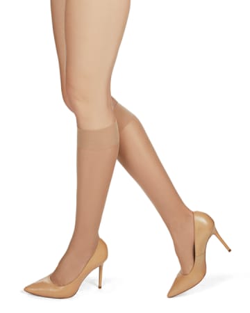 MeMoi Women's Light Support Sheer Knee Highs ms-715