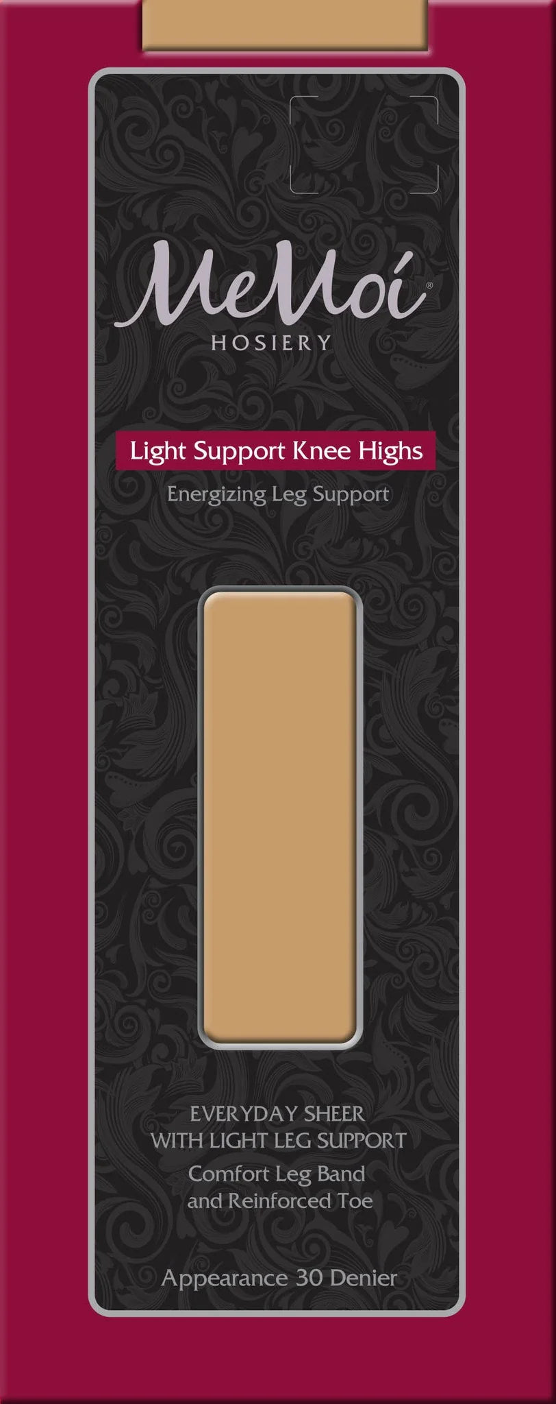 MeMoi Women's Light Support Sheer Knee Highs ms-715