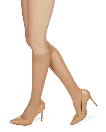 MeMoi Women's Light Support Sheer Knee Highs ms-715