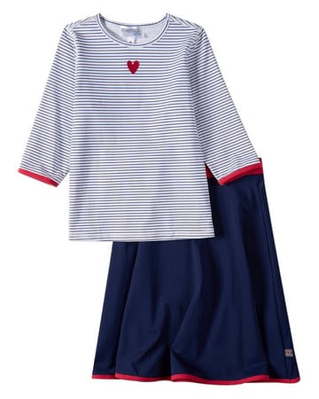 Pre Order! Heart Stripe 2pc Swim Set