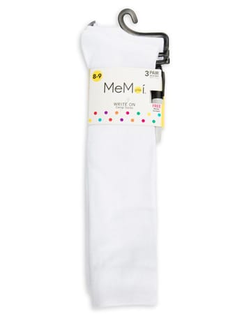 MeMoi Write On Camp Kids Cotton Blend Knee High Socks 3-Pack promo710