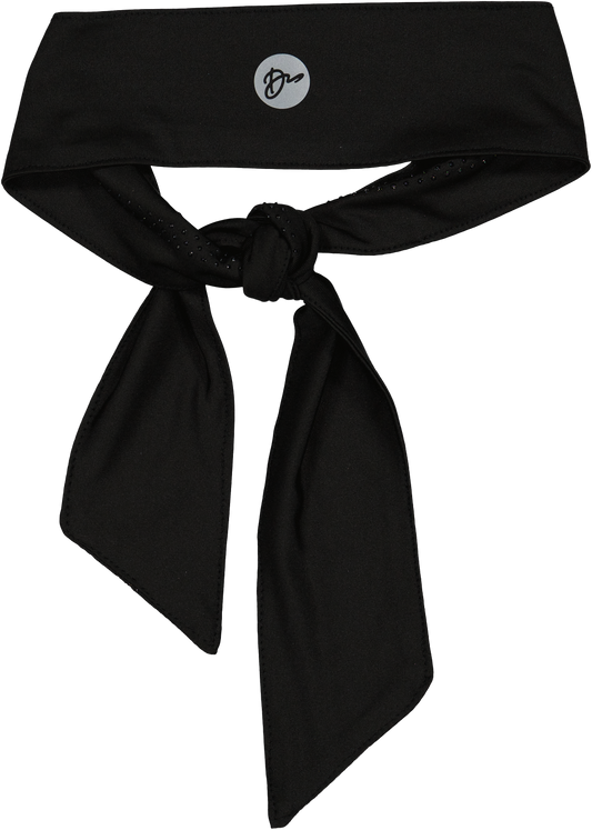 Dacee White Sports Fabric Bow Scrunchy