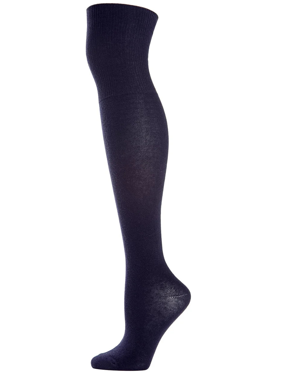 Spot-On Girls Over The Knee Flat Knit Cotton Blend Uniform Socks - Sp-10570