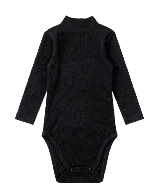 Rib Onesie Mockneck Long Sleeve