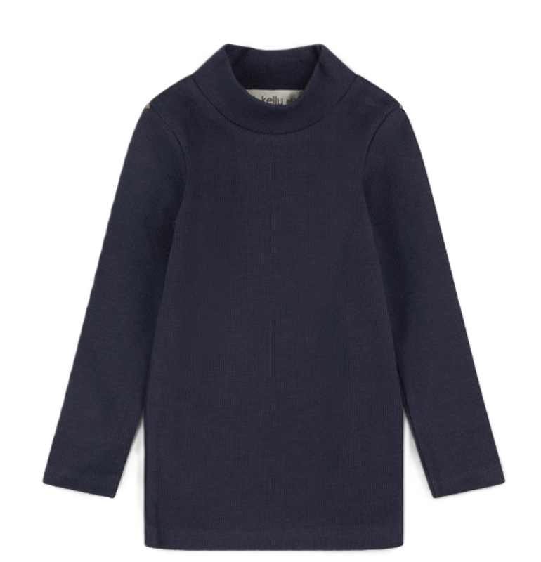 Rib Mockneck Long Sleeve Shell