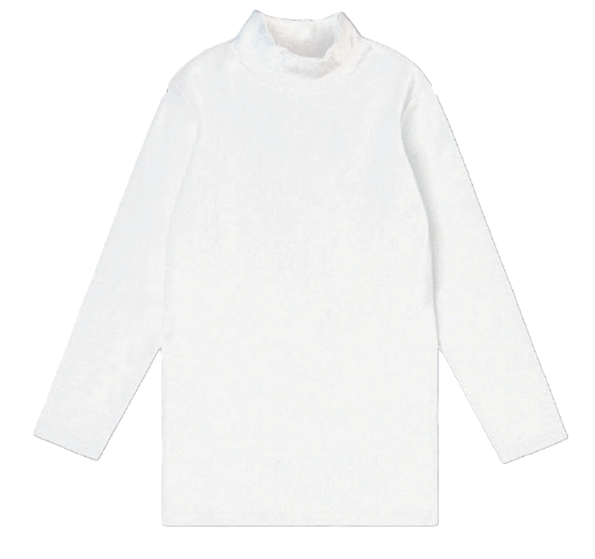 Rib Mockneck Long Sleeve Shell