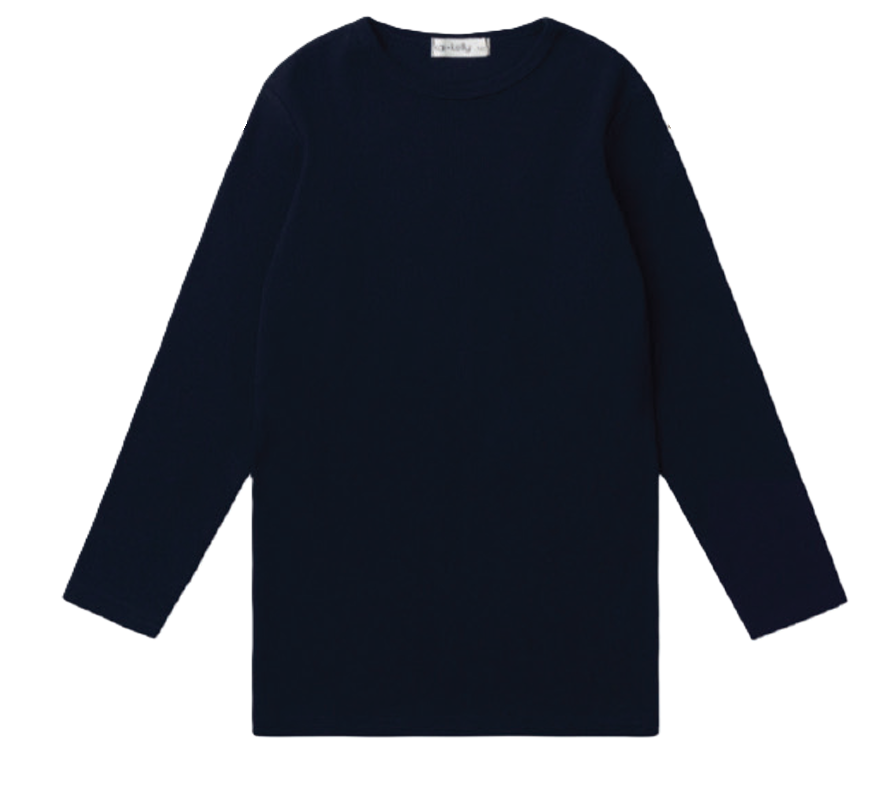 Rib Long Sleeve Shell