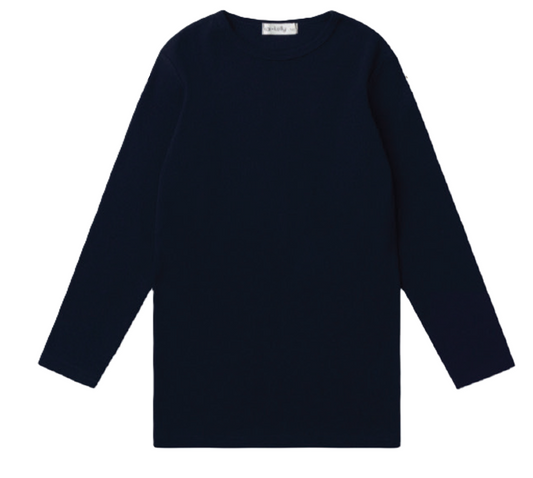 Rib Long Sleeve Shell