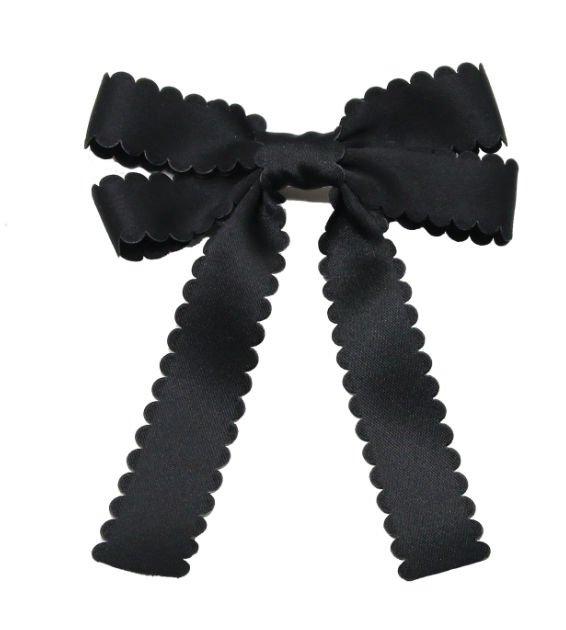 Scallop Satin Bow