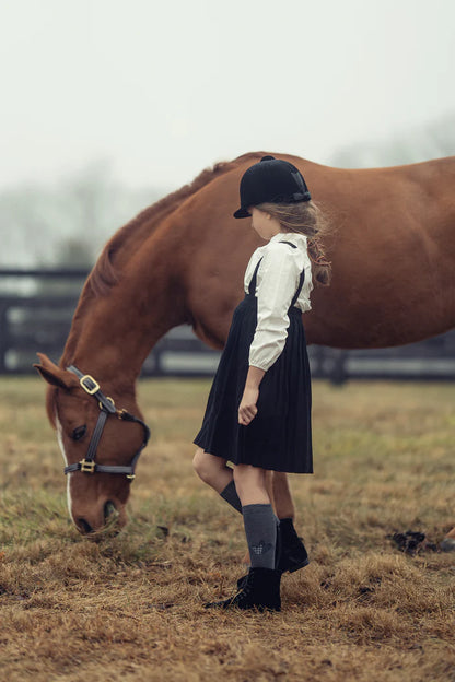 Zubii Checkered Heart Knee Sock