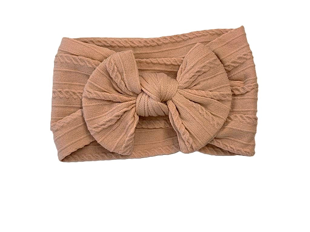 Baby Cable Bow Headband
