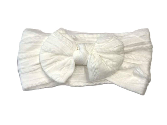 Baby Cable Bow Headband