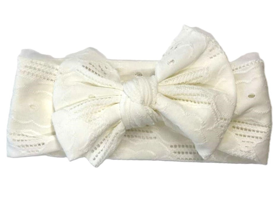 Baby Eyelet Flower Headband