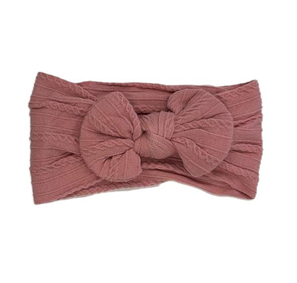 Baby Cable Bow Headband