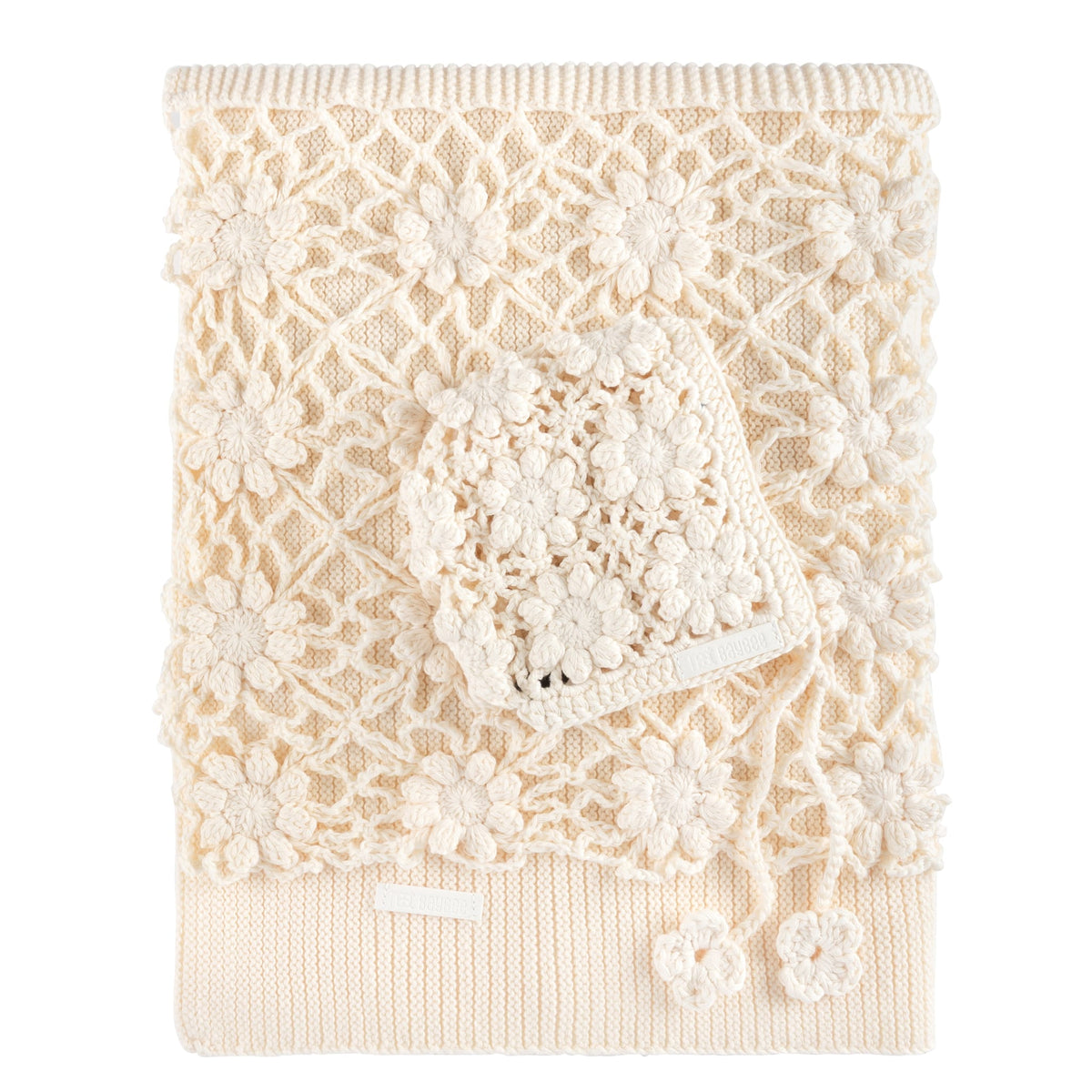 Bebe Beaute Crochet Knit blanket